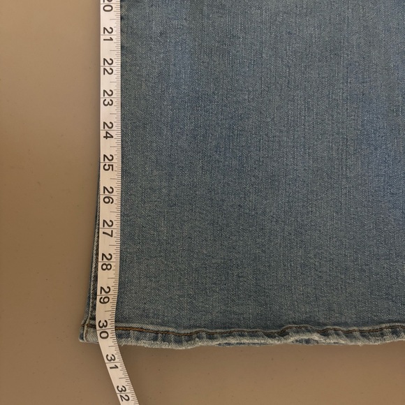 LEVIS Ribcage Bell flare denim Jeans high Rise Bell bottom light wash Sz 30 - Picture 13 of 14